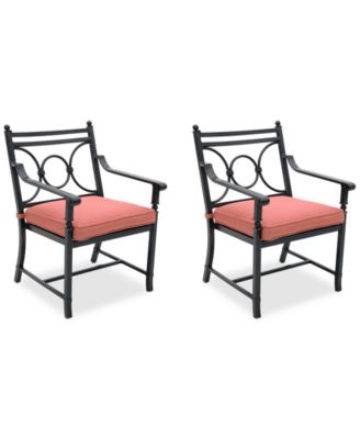 Agio - Wythburn Mix and Match Scroll Outdoor Dining Chairs, Set of 2