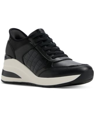 ALDO - Women's Easyinwedge Lace-Up Wedge Jogger Sneakers