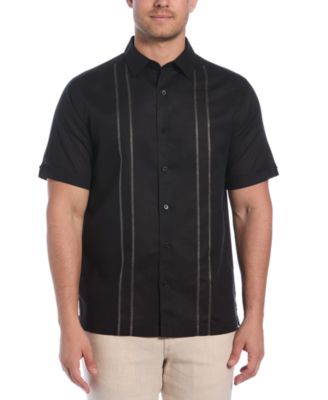 Cubavera - Men's Short Sleeve Panel Button-Front Camp Shirt