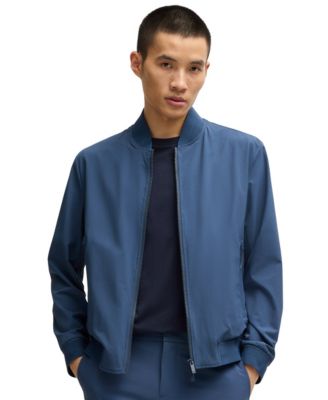 Hugo Boss - Men's Knitted Trim Slim-Fit Blouson Jacket