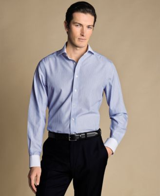 Charles Tyrwhitt - Men's Slim-Fit Stripe Dress Shirt
