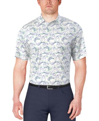 PGA TOUR - Men's Toucan-Pattern Polo Shirt