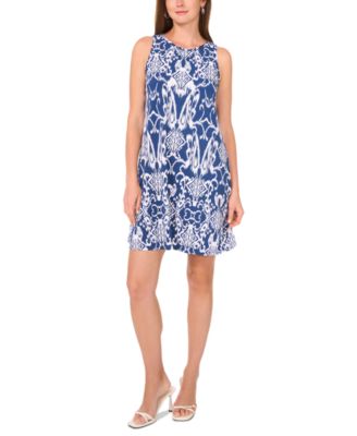 MSK - Women's Printed Jersey Sleeveless Swing Dress