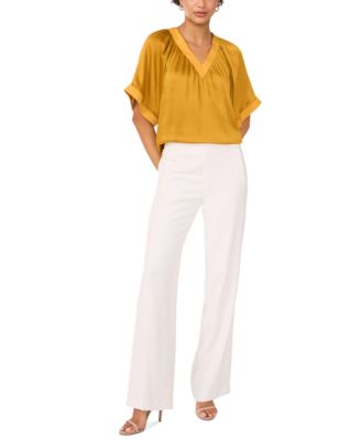 Vince Camuto - Women's Flowy V-Neck Blouse
