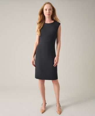 Kasper - Petite Sleeveless Crew-Neck Sheath Dress