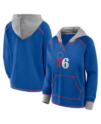 Logo Athletic - Women's Royal Philadelphia 76ers Boom Pullover Hoodie