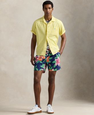 Polo Ralph Lauren - Men's Striped Cotton Jersey T-Shirt, Swim Trunks & Lace-Up Sneakers