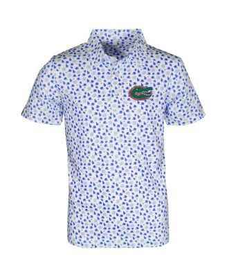 Garb - Big Boys and Girls White Florida Gators Earnest Allover Print Polo