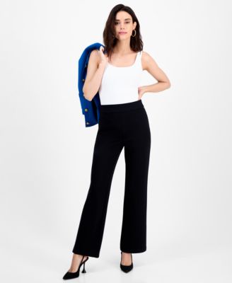 I.N.C. International Concepts - Petite High-Rise Bootcut Pull-On Pants