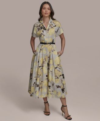 Donna Karan New York - Women's Printed Cotton Shirtdress