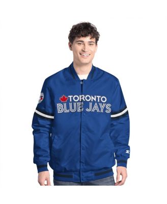 Starter - Men's&nbsp;Royal Toronto Blue Jays Scout Full-Snap Varsity Jacket
