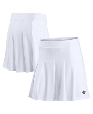 Fanatics - Women's White New Orleans Saints Primary Logo Tennis Skirts