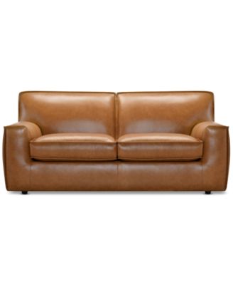 Furniture - Glympton 73" Leather Loveseat