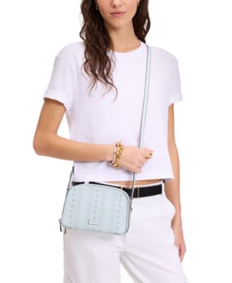 kate spade new york - Serena Pointelle Double-Zip Dome Leather Crossbody