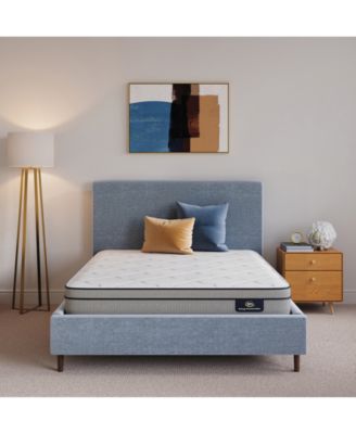 Serta - Flowering Cherry 8" Plush Euro-Top Mattress - Twin