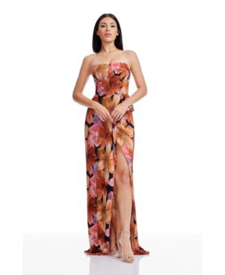 Dress the Population - Women's Strapless Bodycon Dress