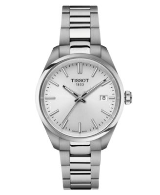Tissot - Unisex Swiss PR 100 Stainless Steel Bracelet Watch 34mm