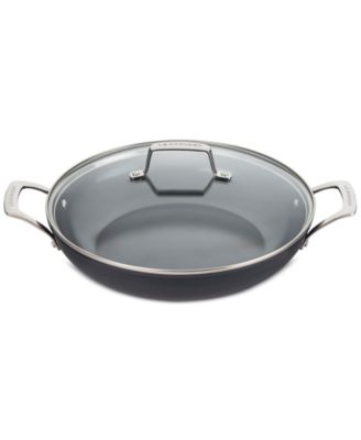 Le Creuset - Essential Nonstick Ceramic 3.9-Qt. Shallow&nbsp;Braiser&nbsp;with Glass Lid