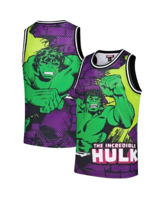 Lids - Big Boys and Girls Black Hulk Big Print Mesh Fashion Jersey