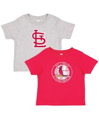 Soft As A Grape - Toddler Red/Heather Gray St. Louis Cardinals Cooperstown Collection Two-Pack T-Shirt Set