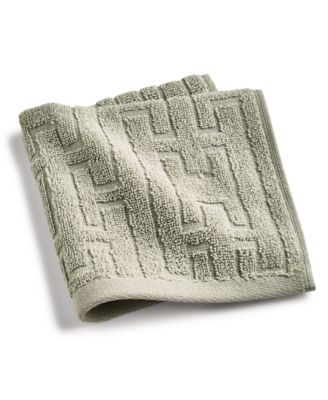 Hotel Collection - Sculpted Chain-Link Wash Towel, 13" x 13"