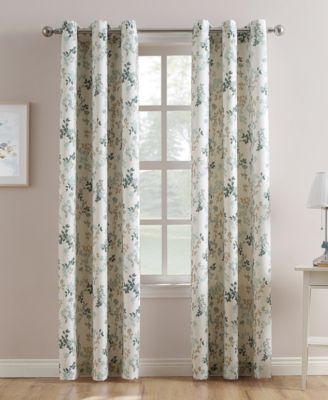 No. 918 - Mabel 48" x 95" Leaf Print Curtain Panel