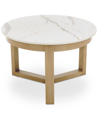 Agio - Reid Outdoor 23" Round Porcelain Top Nesting Table