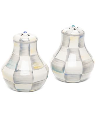 MacKenzie-Childs - Sterling Check Salt & Pepper Shakers