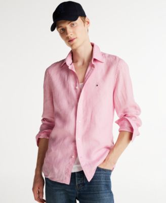 Tommy Hilfiger - Men's Regular-Fit Pigment-Dyed Linen Shirt
