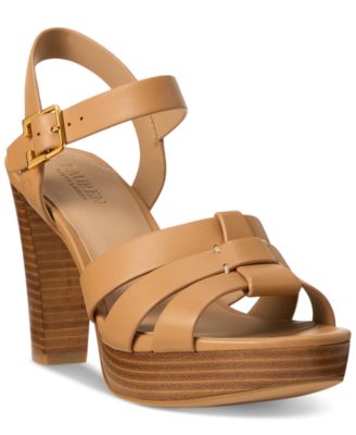 Lauren Ralph Lauren - Women's Soffia Ankle-Strap Slingback Dress Sandals