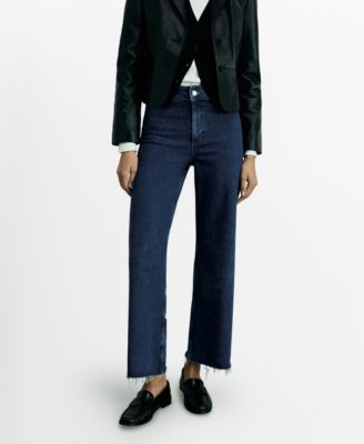 MANGO - Women's Catherin Culotte High-Rise Jeans