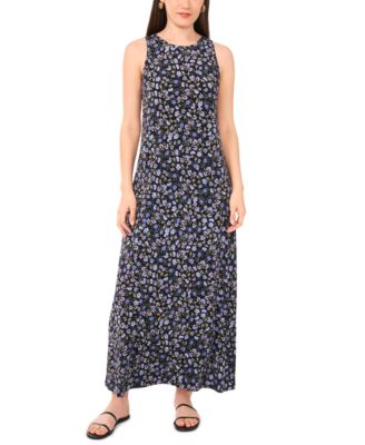 Vince Camuto - Women's Ditsy-Print Sleeveless Maxi Dress