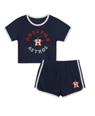 Outerstuff - Toddler Navy Houston Astros Double Run T-Shirt and Shorts Set