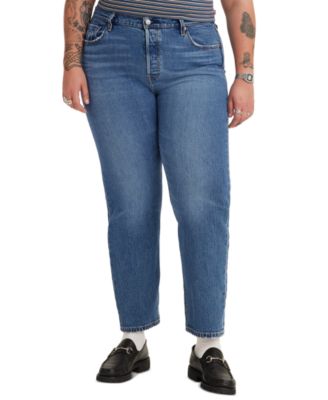 Levi's - Trendy Plus Size 501&reg; Cotton High-Rise Jeans