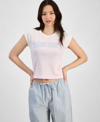 Hippie Rose - Juniors' Cap-Sleeve Baseball T-Shirt