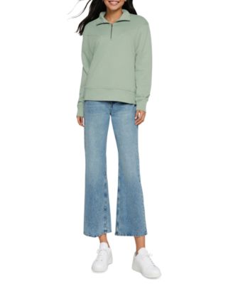 Three Dots - Women's Jeanine Quarter-Zip Pullover Sweater