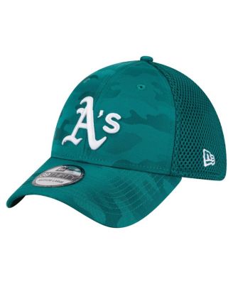 New Era - Men's  Green Athletics Subtle Camo 39THIRTY Flex Hat