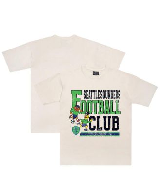 Peace Collective - x Sesame Street Men's and Women's Cream Seattle Sounders FC Heavyweight T-Shirt