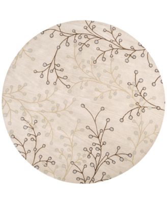 Livabliss - Athena ATH-5008 Taupe 6' Round Area Rug