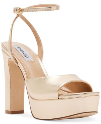 Steve Madden - Women's Assured Ankle-Strap Platform Dress Sandals