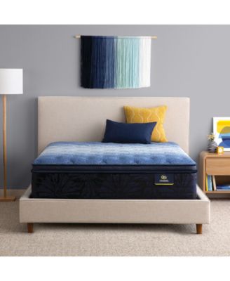 Serta - Classic Brecon 14.5" Plush Pillow Top Mattress - Queen