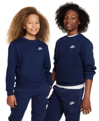 Nike - Big Kids Sportswear Club Fleece Classic-Fit Sweatshirt