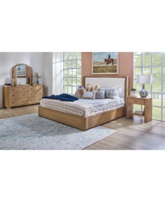 Furniture - Nordic 3 Pc. King Upholstered Set (Bed, Dresser & Open Nightstand)