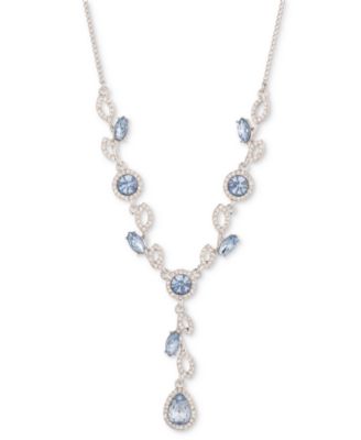 Givenchy - Mixed Crystal Vine Lariat Necklace, 16" + 3" extender