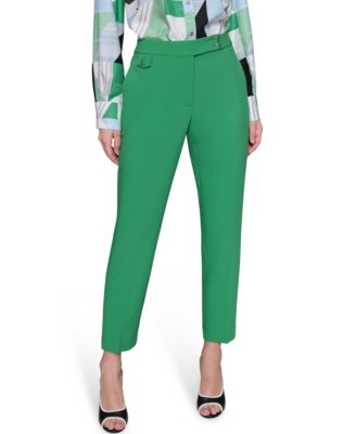 KARL LAGERFELD PARIS - Women's Mid-Rise Straight-Leg Pants