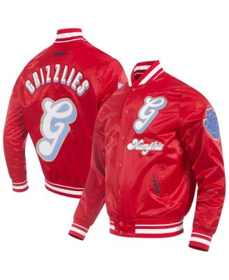 Pro Standard - Men's Red Memphis Grizzlies 2024/25 City Edition Chenille Satin Full-snap Jacket