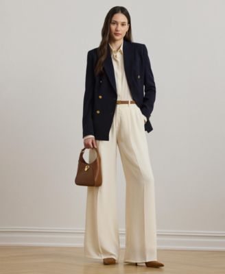 Lauren Ralph Lauren - Women's Pleated Double-Faced Georgette Pants