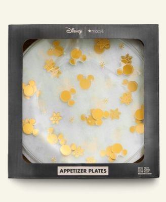 Disney | Macy's - Mickey Mouse Icon Appetizer Plates, Set of 4