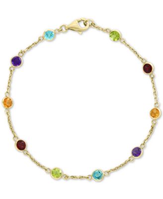 EFFY Collection - Multi-Gemstone Link Bracelet (2-1/2 ct. t.w.) in 14k Gold