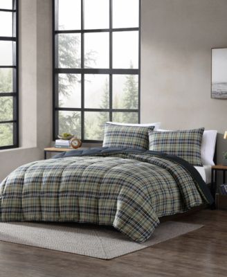 Eddie Bauer - Rugged Plaid Multi Navy Comforter Set, Twin
